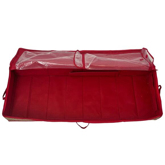 Set Of Red Wrapping Paper Organizer & Green Christmas Lights Reel Storage W/ Bag - Picture 7 of 7